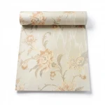  Wall decoration floral design, size 10 m x 0.73 m, pale beige color, model 2409