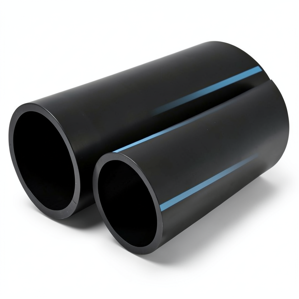 مواسير HDPE الوطني لشبكات المياه الغير مضغوطة ضغط 2 بار قطر خارجي 355 مم سمك 2.9 مم لون أسود