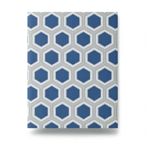 Italian Geometric Wallpaper 10m x 0.70m Blue, Model Z76045