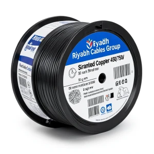 Stranded Copper Wire 450/750V, 50 sq mm, Black, 3000m Drum | Riyadh Cables Group
