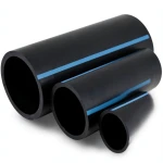 NPF HDPE Pipes Non Pressure Water Networks 2 Bar Pressure 450 mm OD 3.6 mm Thickness Black