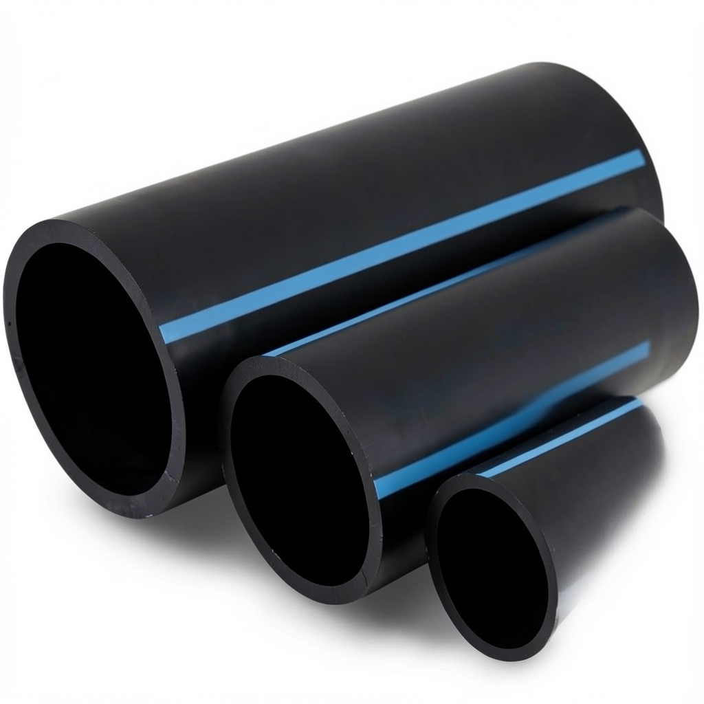 مواسير HDPE الوطني لشبكات المياه الغير مضغوطة ضغط 2 بار قطر خارجي 450 مم سمك 3.6 مم لون أسود