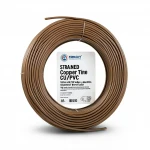 Stranded Copper Electric Wire CU/PVC, 185mm Size, 450/750 Volts, Brown Color | Jeddah Cables