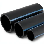 NPF HDPE Pipes Non Pressure Water Networks 2 Bar Pressure 630 mm OD 5 mm Thickness Black