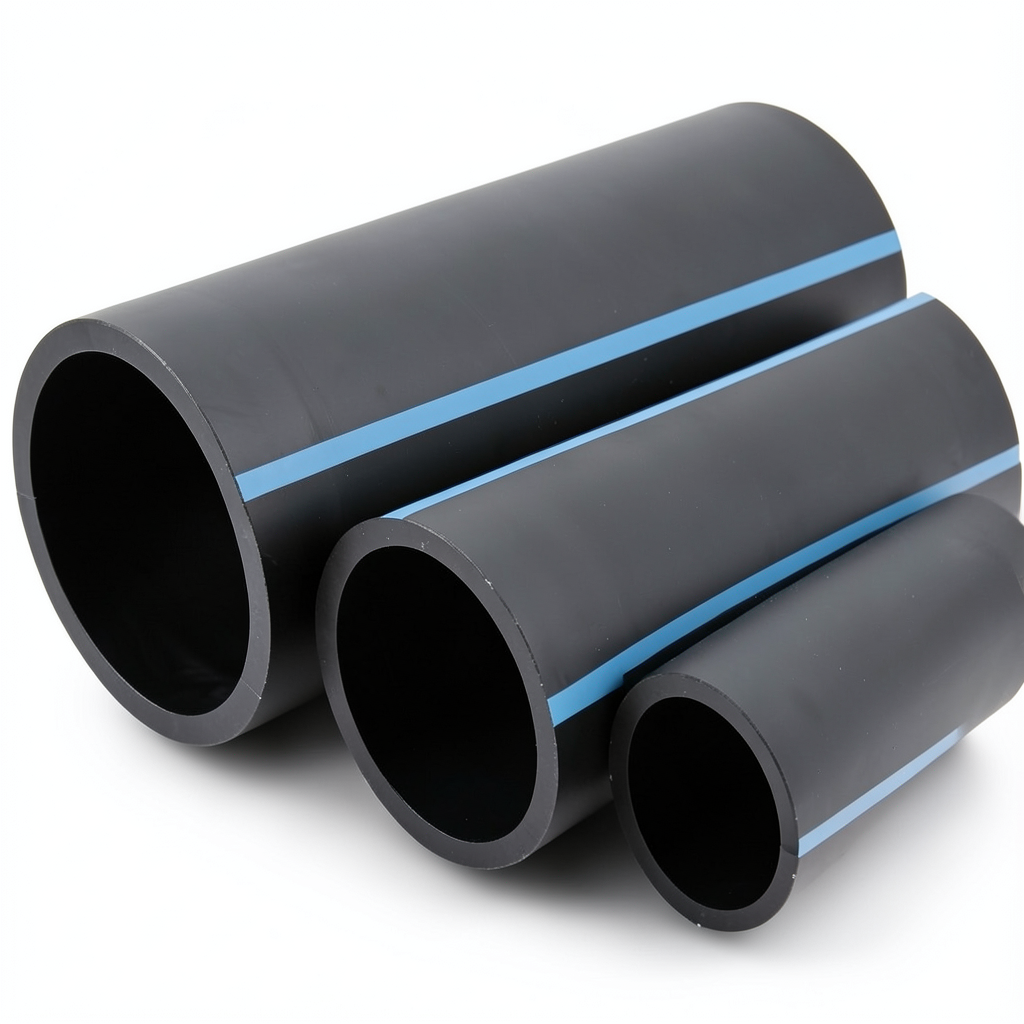 NPF HDPE Pipes 2 Bar Pressure 710 mm OD 5.7 mm Thickness Black