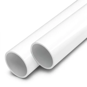 مواسير UPVC ضغط اسمي 8 بار قطر خارجي 50 مم سمك 2 مم لون أبيض