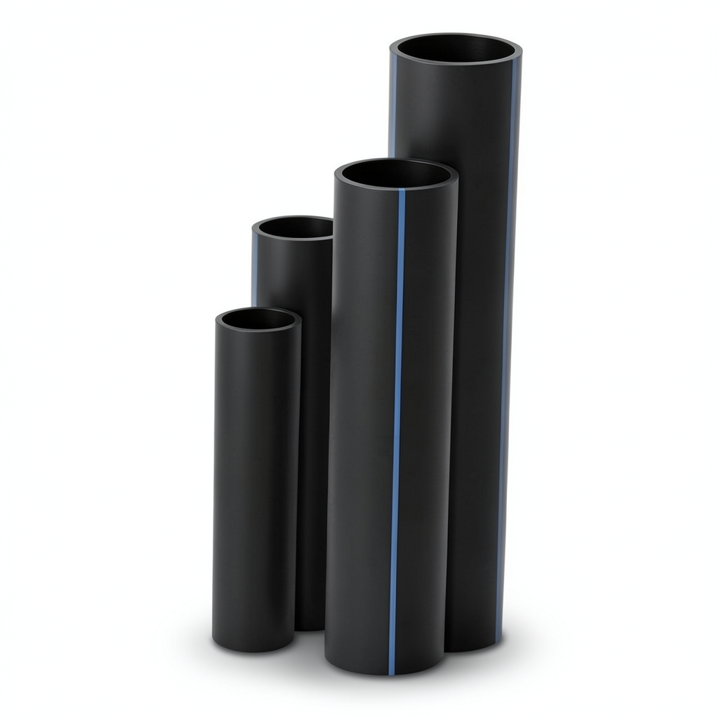 أنابيب HDPE SDR17 قطر خارجي 500 مم سمك 29.7 مم لون أسود