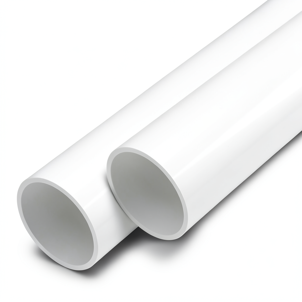 مواسير UPVC ضغط 8 بار قطر خارجي 250 مم سمك 7.7 مم لون أبيض