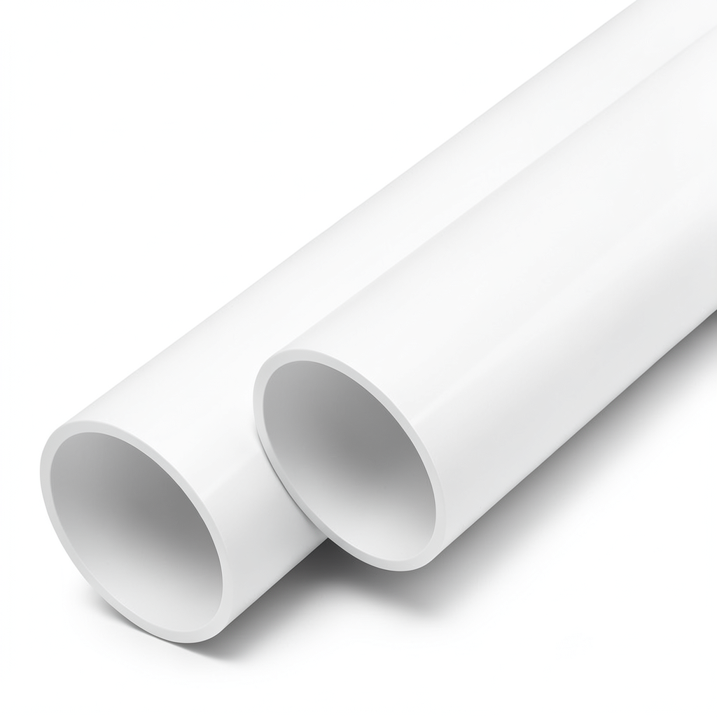 مواسير UPVC ضغط اسمي 8 بار قطر خارجي 75 مم سمك 2.9 مم لون أبيض