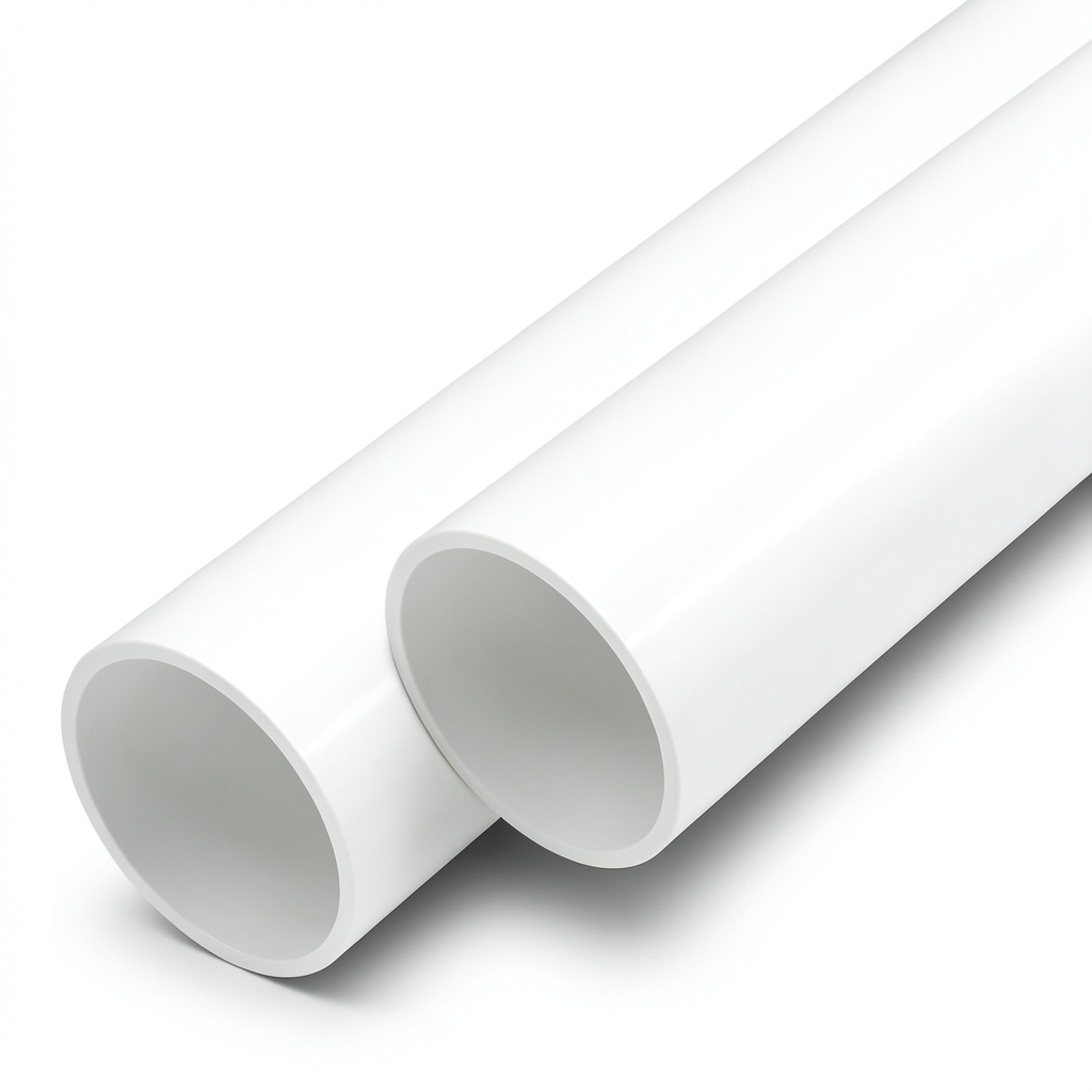 مواسير UPVC ضغط اسمي 10 بار قطر خارجي 110 مم سمك 4.2 مم لون أبيض