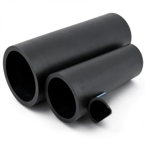 NPF HDPE Pipes Non Pressure Water Networks 2 Bar Pressure 125 mm OD 1.8 mm Thickness Black