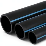 مواسير HDPE الوطني لشبكات المياه الغير مضغوطة ضغط 2 بار قطر خارجي 160 مم سمك 1.8 مم لون أسود