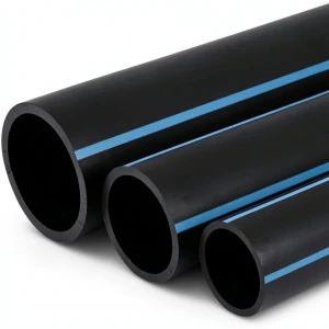 NPF HDPE Pipes Non Pressure Water Networks 2 Bar Pressure 160 mm OD 1.8 mm Thickness Black