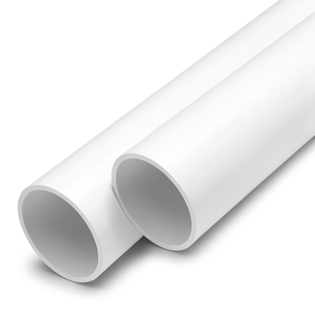 مواسير UPVC ضغط اسمي 10 بار قطر خارجي 180 مم سمك 6.9 مم لون أبيض
