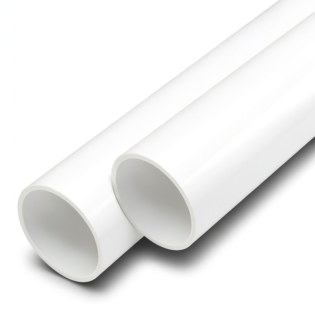 مواسير UPVC ضغط اسمي 8 بار قطر خارجي 75 مم سمك 2.9 مم لون أبيض
