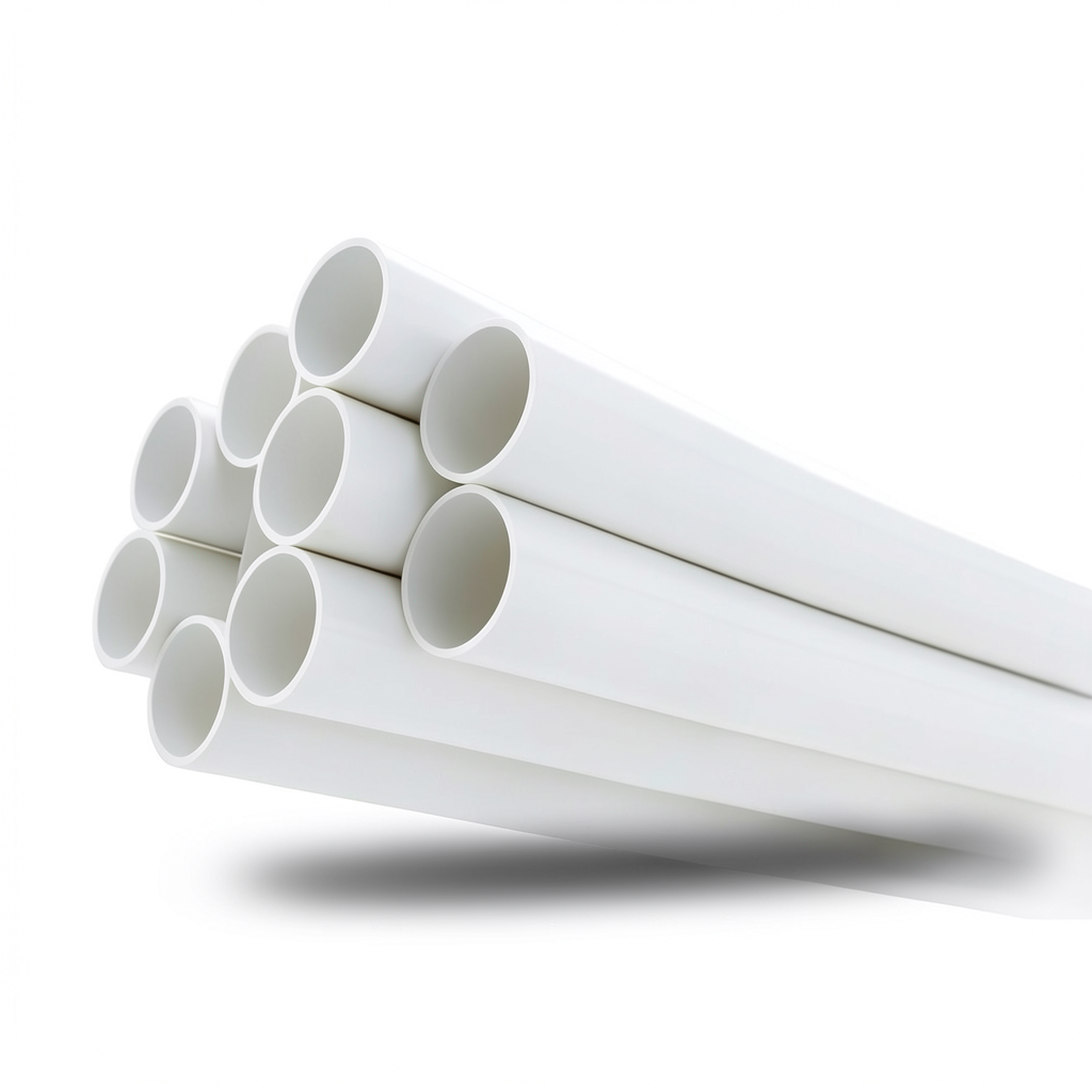 مواسير UPVC جدول 40 مقاس 1/2 إنش سمك 2.77 مم لون أبيض