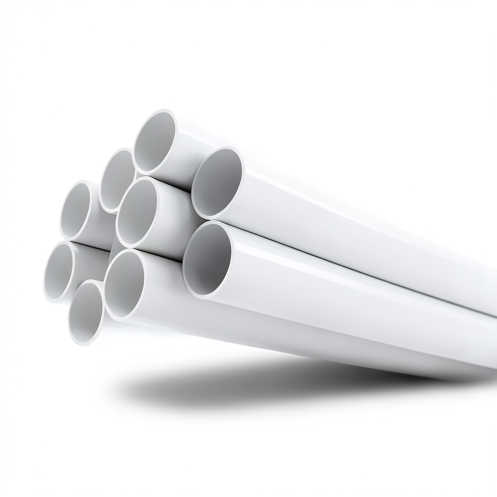 مواسير بلاستيك UPVC جدول 40 مقاس 3/4 إنش سمك 2.87 مم لون أبيض