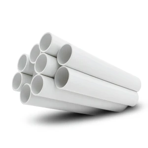 مواسير UPVC جدول 40 مقاس 1 إنش سمك 3.38 مم لون أبيض