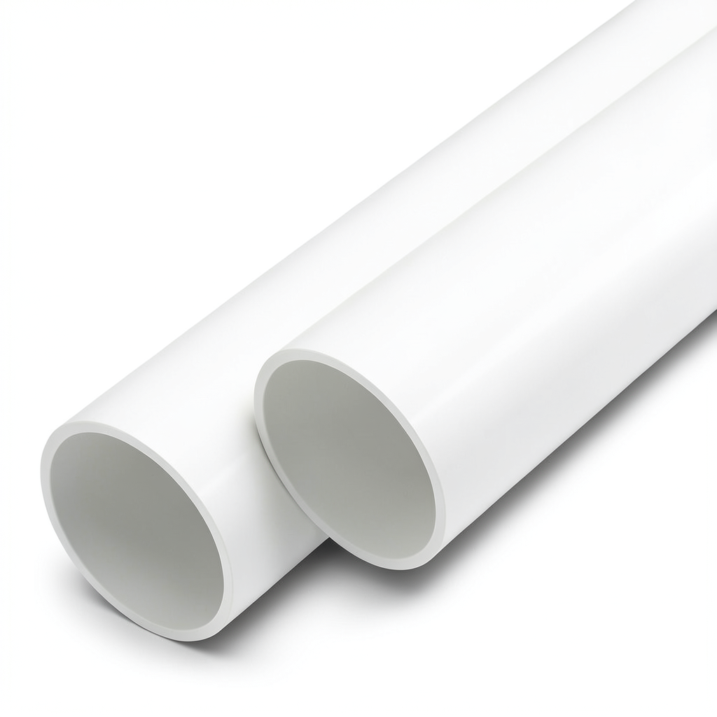 مواسير UPVC ضغط اسمي 10 بار قطر خارجي 110 مم سمك 4.2 مم لون أبيض