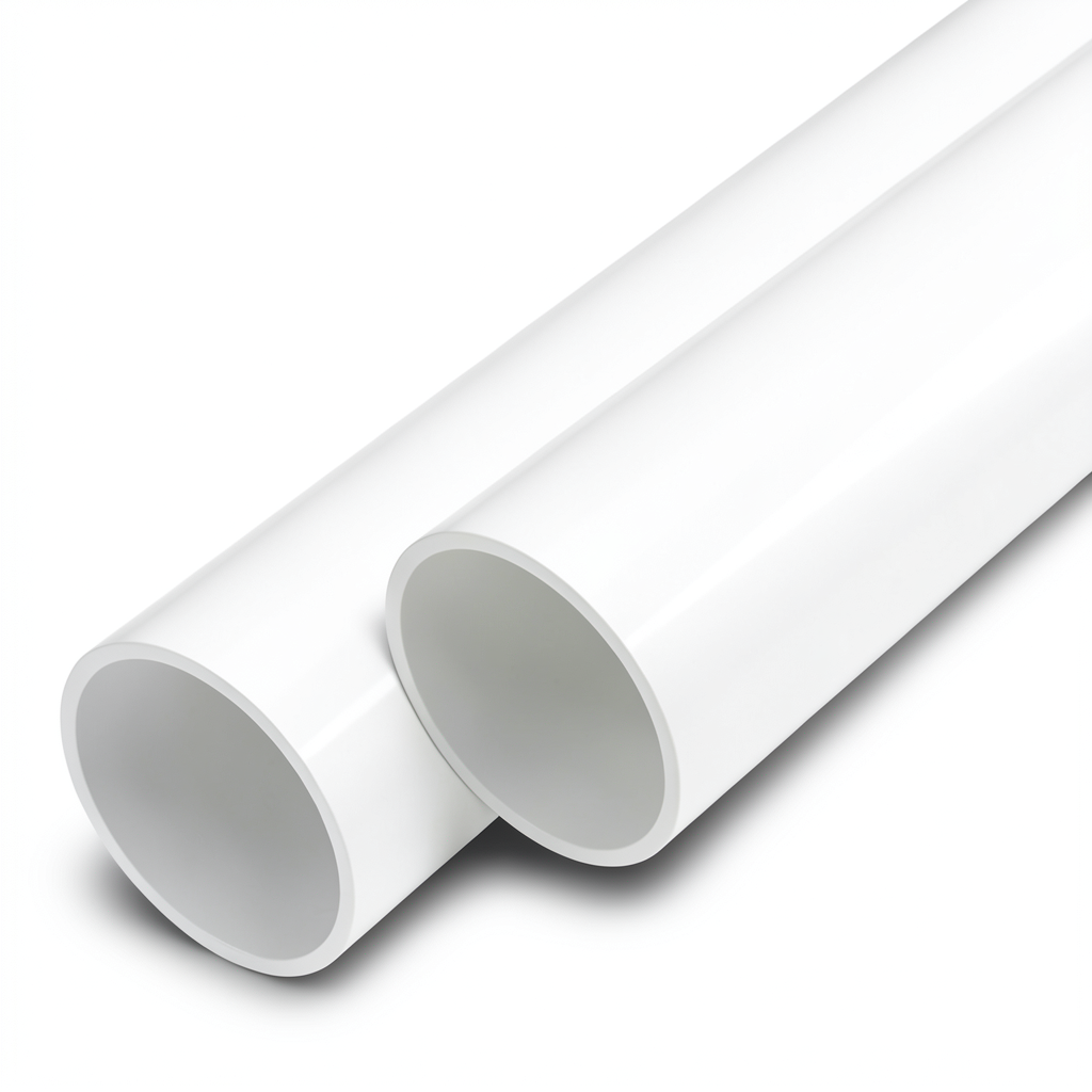 UPVC Pipes Nominal Pressure 10 Bar Outside Diameter 125 mm Thickness 4.8 mm White