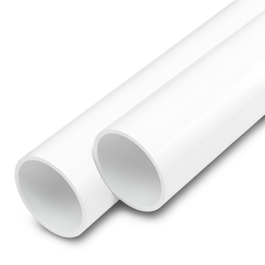 UPVC Pipes Nominal Pressure 10 Bar Outside Diameter 160 mm Thickness 6.2 mm White