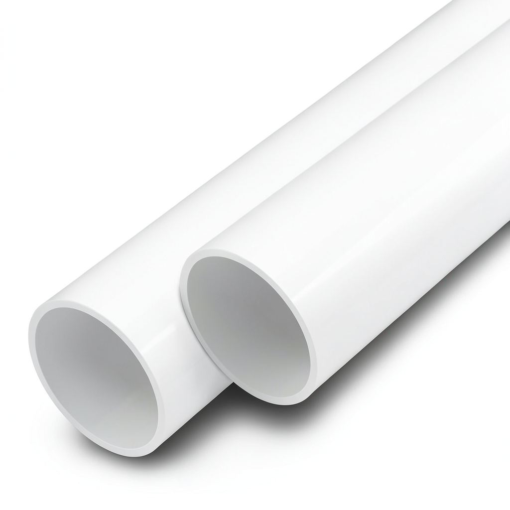 مواسير UPVC ضغط اسمي 10 بار قطر خارجي 180 مم سمك 6.9 مم لون أبيض