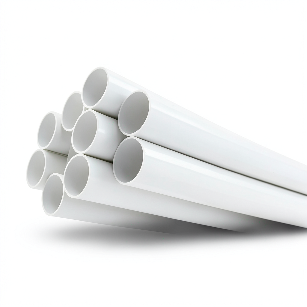 انابيب UPVC جدول 40 مقاس 6 إنش سمك 7.11 مم لون أبيض
