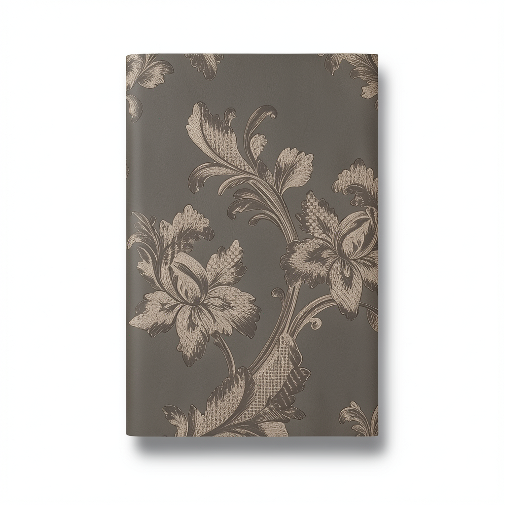 Italian Floral Wallpaper 10m x 0.73m Dark Beige, Model 56807