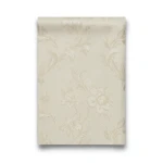 Italian Floral Wallpaper 10m x 0.73m Beige, Model 56809