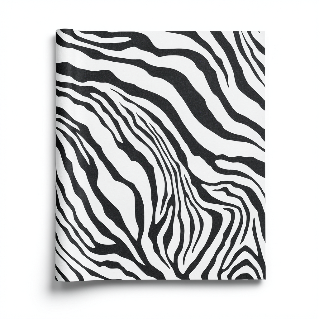 Italian Wallpaper 10mx0.70m White with Black Patterned Design, Model rc17065