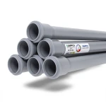 أنابيب UPVC ضغط 16 بار مقاس 160 مم سمك 11.9 مم لون رمادي | سابكو