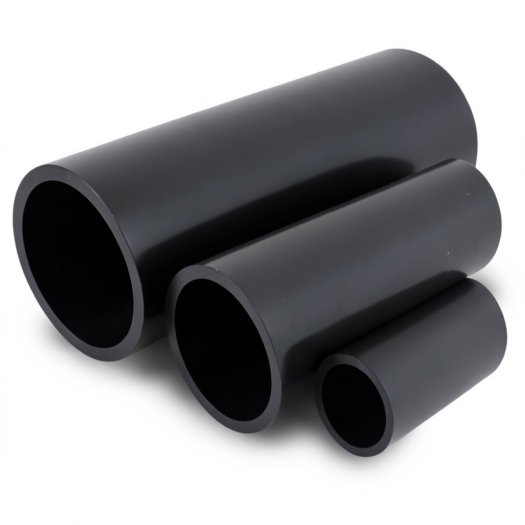 NPF HDPE Pipes Nominal Pressure 4 Bar Outside Diameter 125 mm Thickness 2.5 mm Black