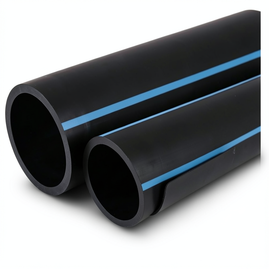 أنابيب HDPE الوطني لشبكات المياه الغير مضغوطة ضغط 4 بار قطر خارجي 160 مم سمك 3.2 مم لون أسود