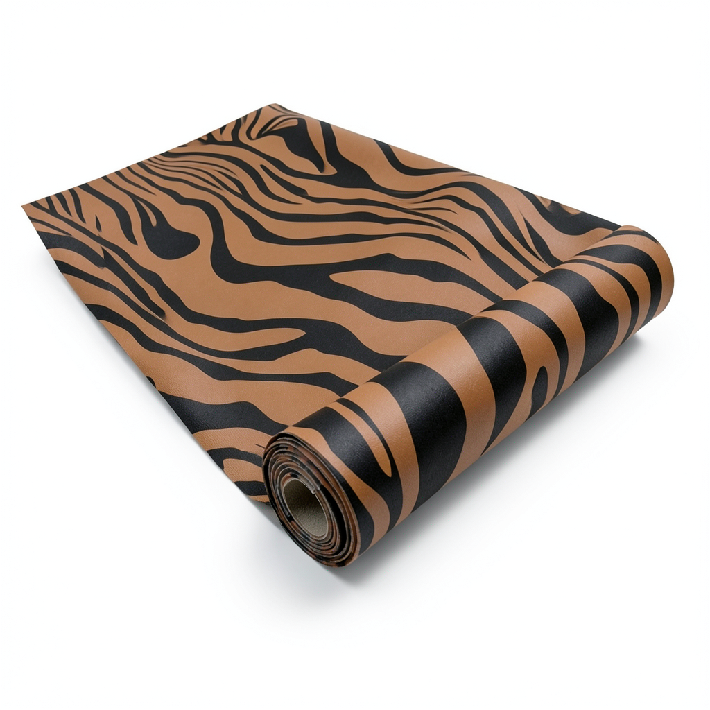Italian Wallpaper Brown With Black Patterned Design, Size 10mx0.70m, Model rc17068