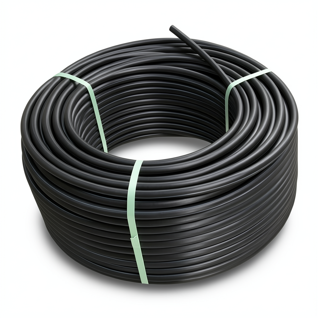 لفة أنابيب HDPE ضغط اسمي 3.2 بار PE 100 قطر خارجي 63 مم SDR 41 لون أسود