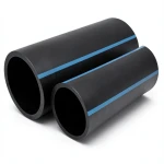 NPF HDPE Pipes Nominal Pressure 4 Bar Outside Diameter 200 mm Thickness 4 mm Black