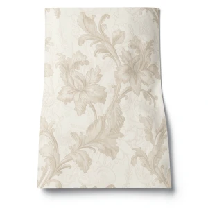 Italian Floral Wallpaper 10m x 0.73m Beige, Model 56805