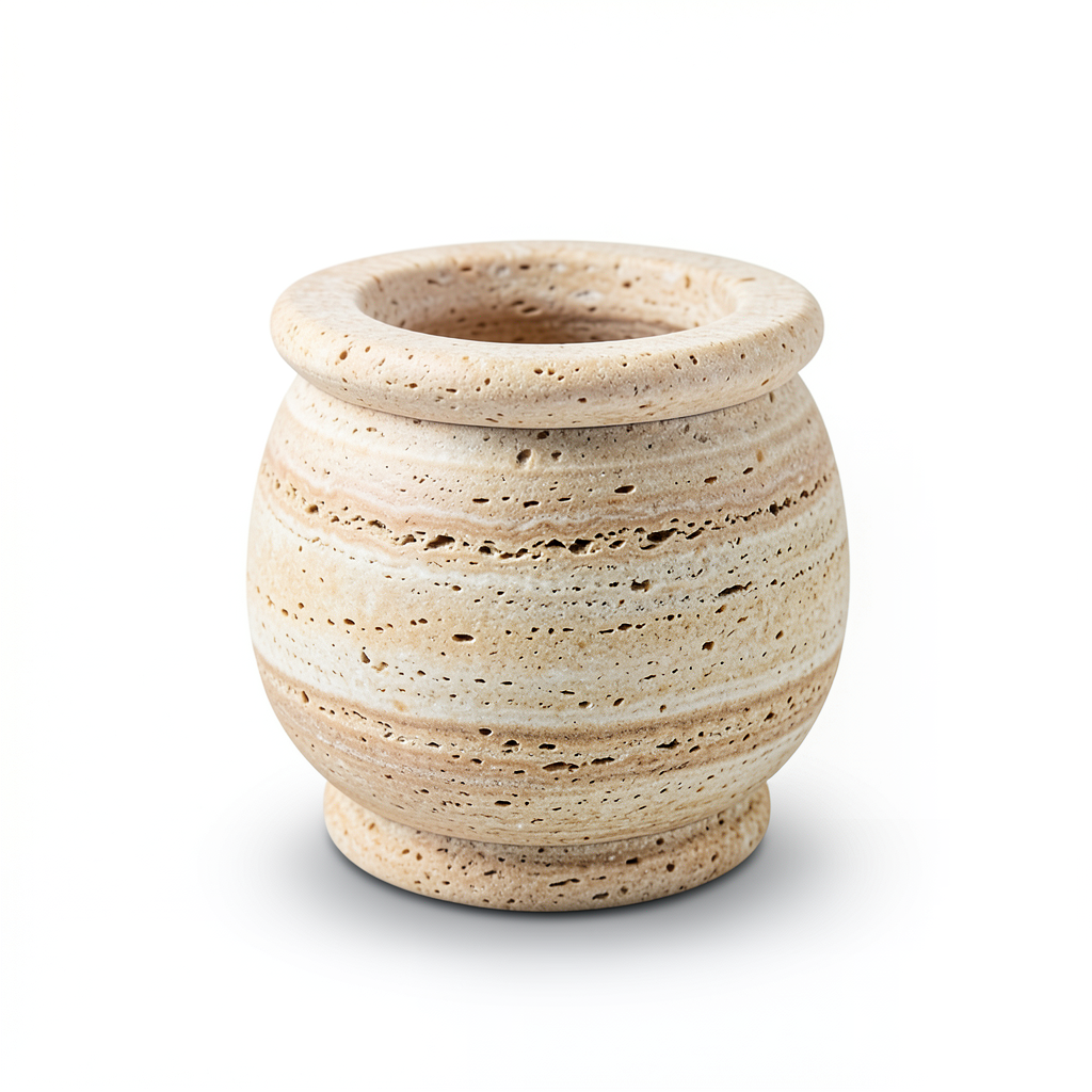 Handcrafted Travertine Ramadan Incense Burner