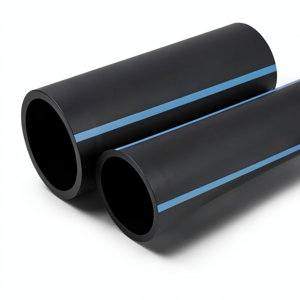 أنابيب HDPE الوطني لشبكات المياه الغير مضغوطة ضغط 4 بار قطر خارجي 250 مم سمك 4.9 مم لون اسود