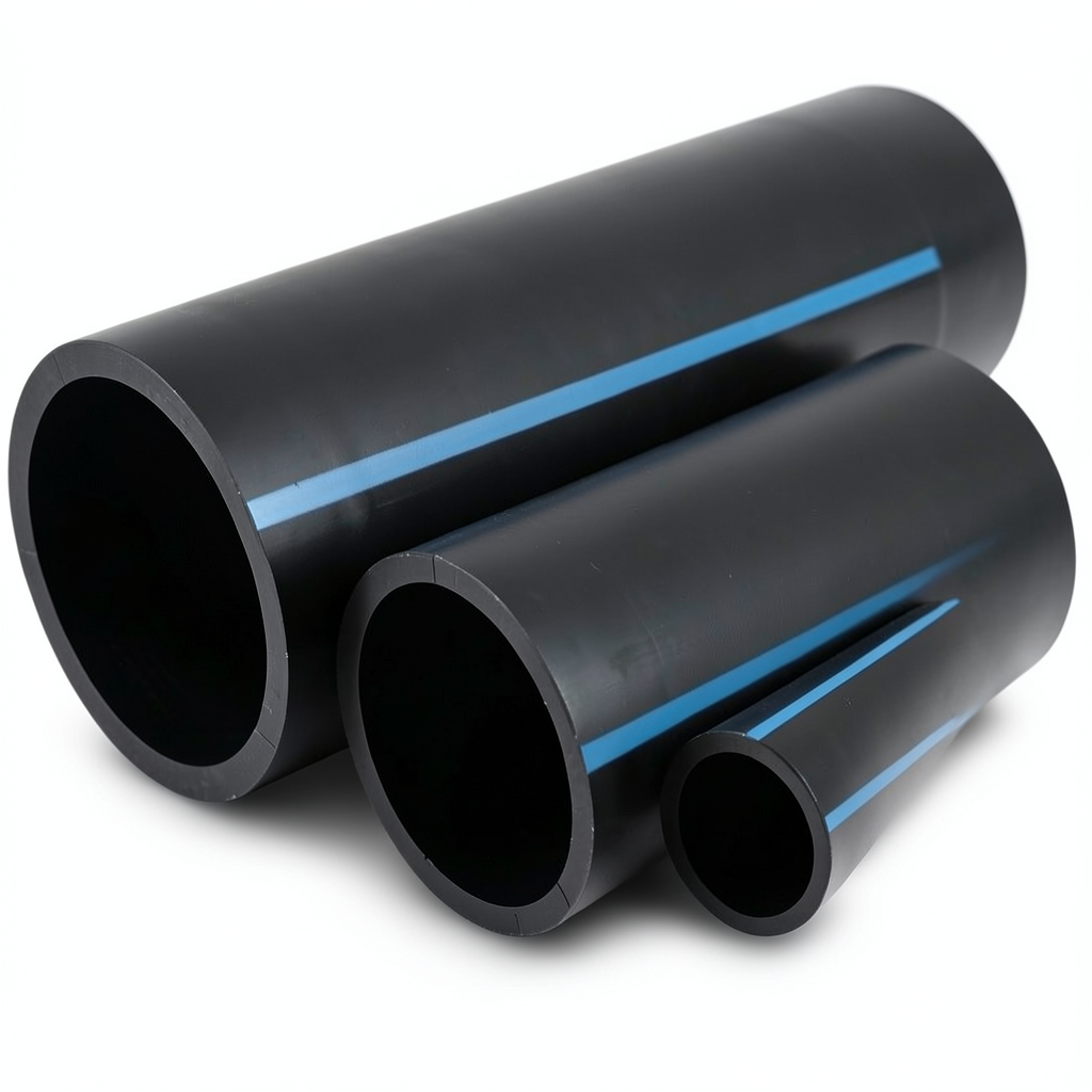 أنابيب HDPE الوطني ضغط 4 بار قطر خارجي 355 مم سمك 7 مم لون أسود