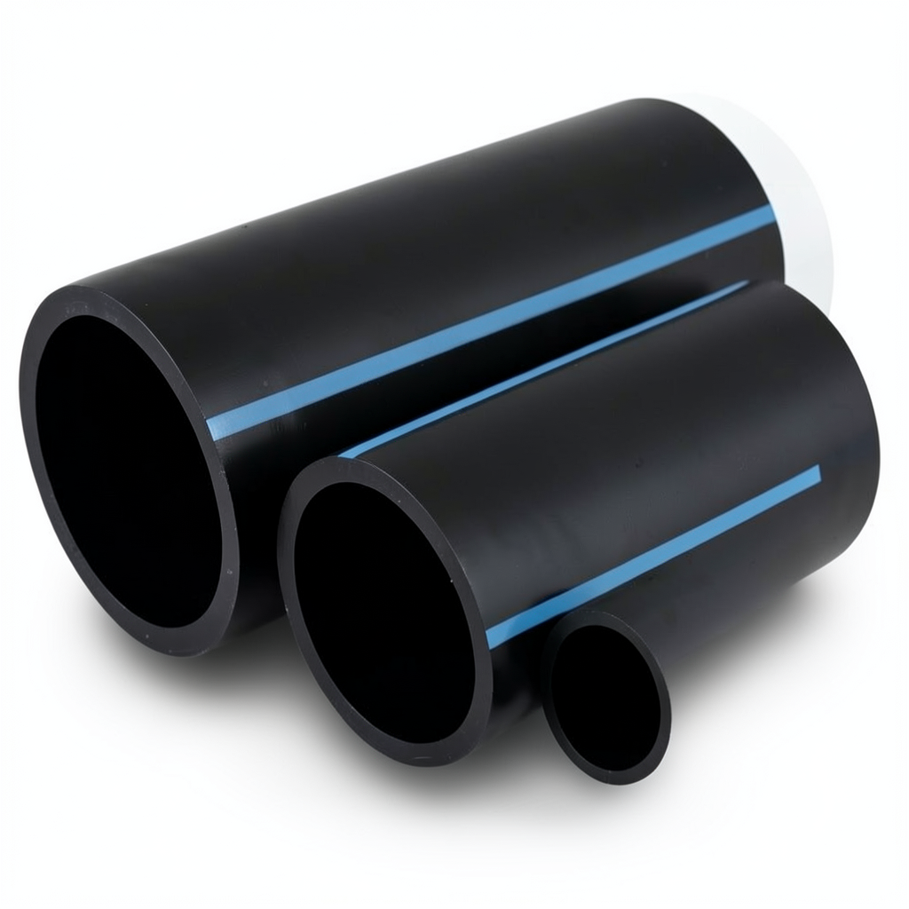 NPF HDPE Pipes Pressure 6 Bar Diameter 40 mm Thickness 1.8 mm Black