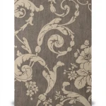 Italian Wallpaper Floral Design Dark Beige, Size 10m x 0.73m, Model 305012