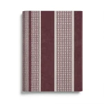 Italian Wallpaper Striped Design Size 10mx0.70m Dark Red