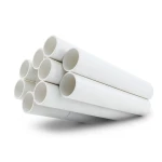 مواسير UPVC جدول 40 مقاس 5 إنش سمك 6.22 مم لون أبيض
