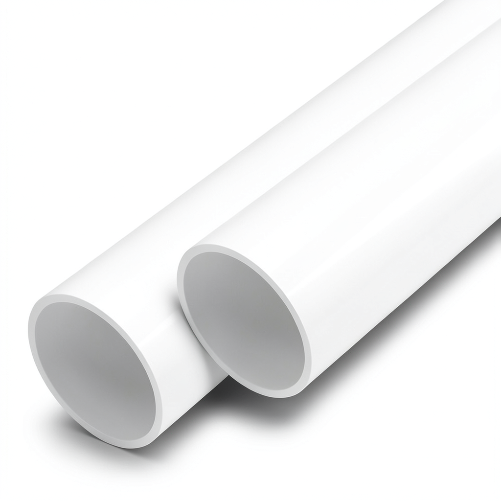 مواسير UPVC ضغط اسمي 10 بار قطر خارجي 225 مم سمك 8.6 مم أبيض