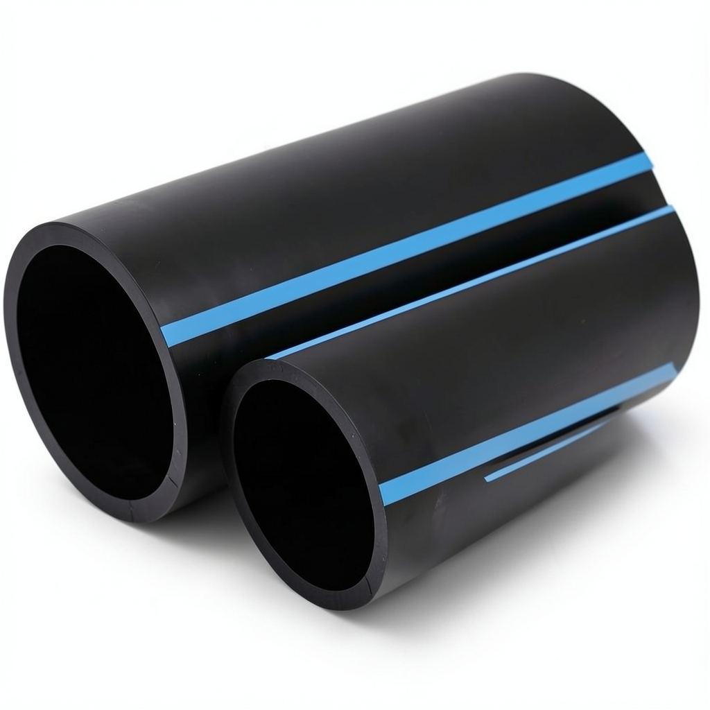 مواسير HDPE الوطني لشبكات المياه الغير مضغوطة ضغط 2 بار قطر خارجي 450 مم سمك 3.6 مم لون أسود