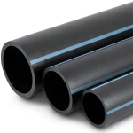 NPF HDPE Pipes Non Pressure Water Networks 2 Bar Pressure 500 mm OD 4 mm Thickness Black