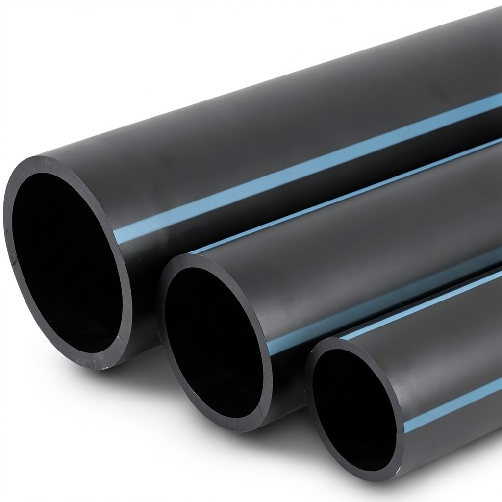 مواسير HDPE الوطني لشبكات المياه الغير مضغوطة ضغط 2 بار قطر خارجي 500 مم سمك 4 مم لون اسود