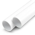 UPVC Pipes Nominal Pressure 10 Bar Outside Diameter 50 mm Thickness 2.4 mm White