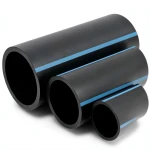 NPF HDPE Pipes Non Pressure Water Networks 2 Bar Pressure 560 mm OD 4.5 mm Thickness Black